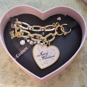 * NEW IN BOX * 🩷 JUICY COUTURE GOLD PLATED CHARM BRACELET 🩷